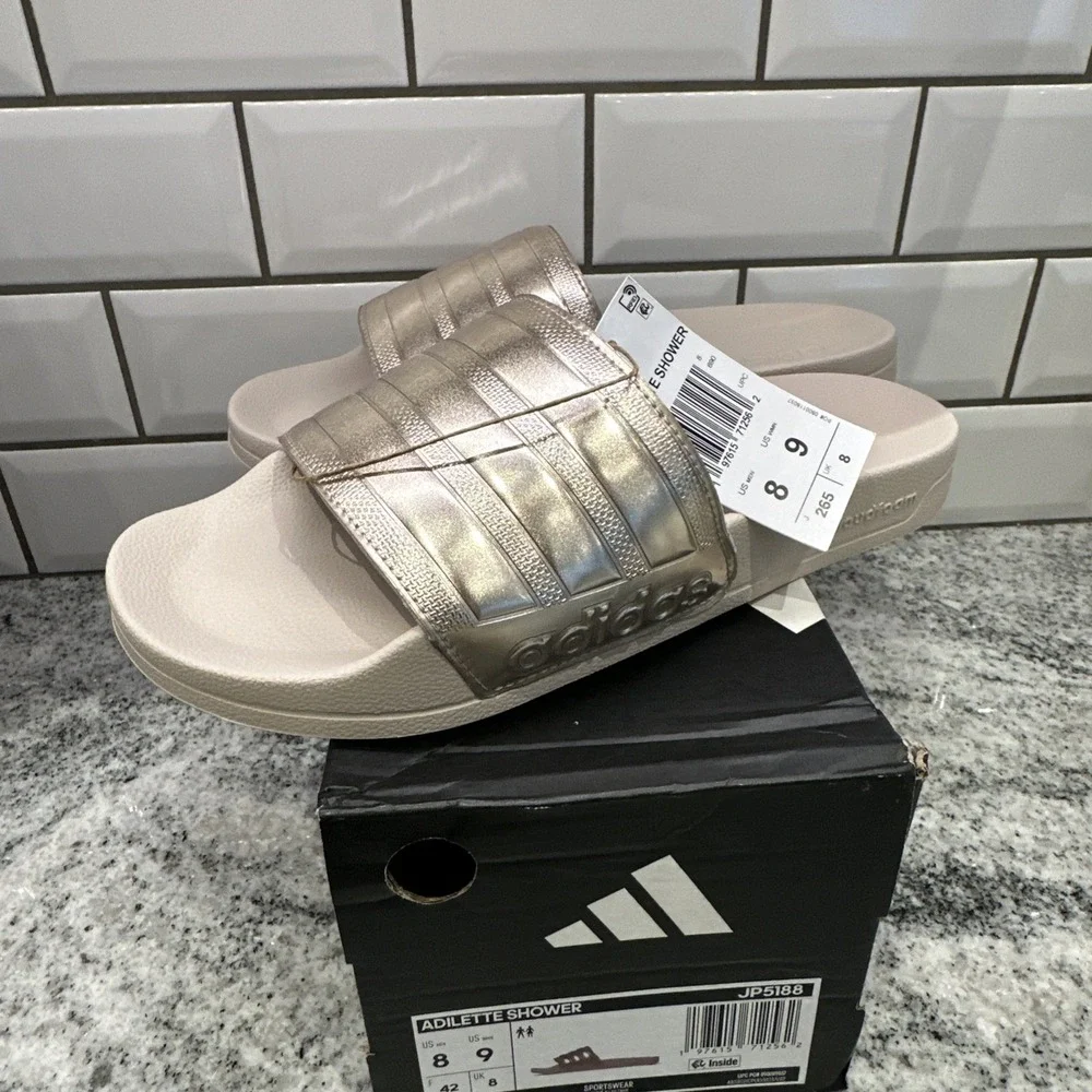 Woman's Sandals adidas Adilette Shower Slide Sandal 9 New Sportswear Cloudfoam‎